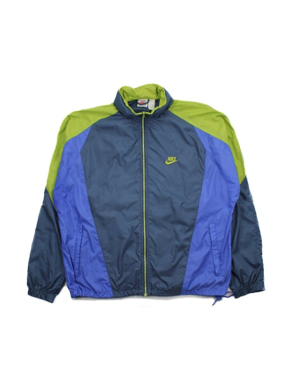 90s Nike Mini Logo Colour Block Windbreaker Jacket L